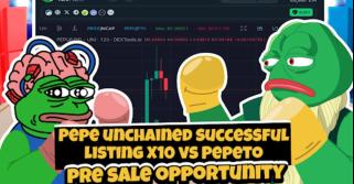 プレスリリース: Pepeto プレセール vs. Pepe Unchained 発売: 2025 年の Pepe を超える戦い